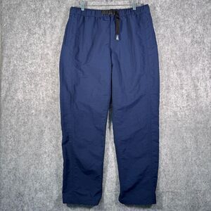 Vans Pilgrim Pants Mens XL Blue Nylon Surf Supply Elastic Waistband Belted